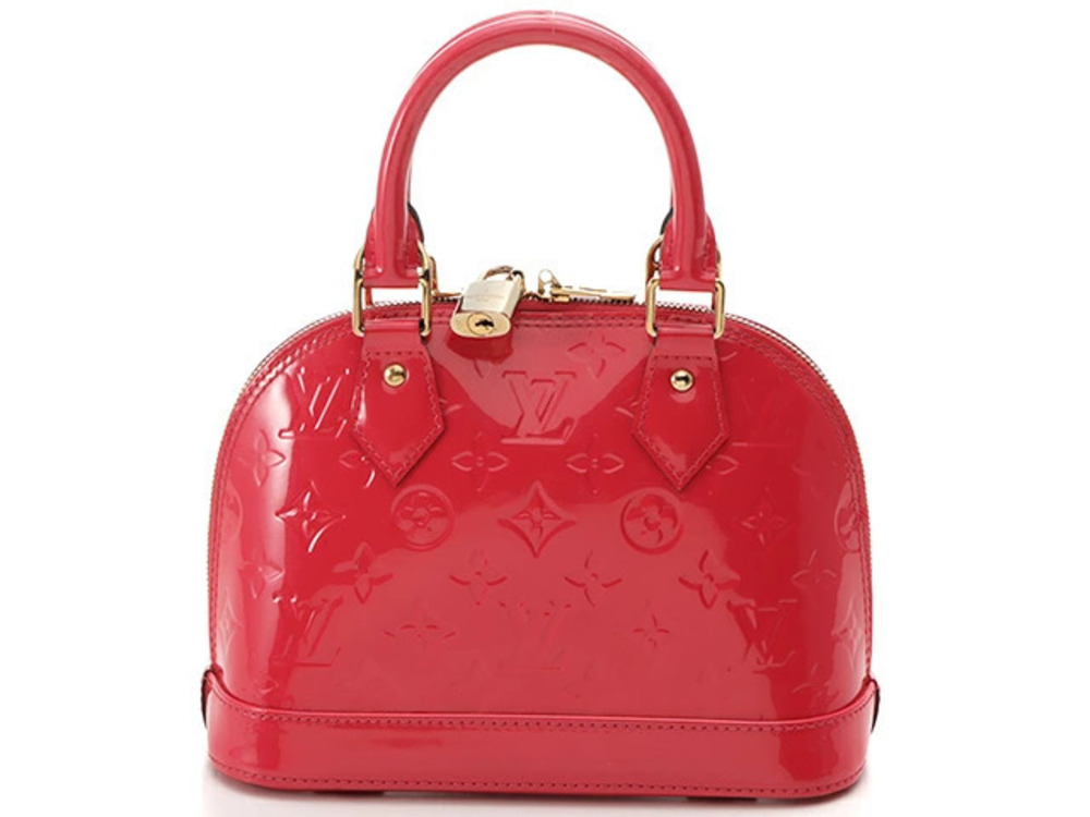 LOUIS VUITTON Alma Vernis Pink Handbag